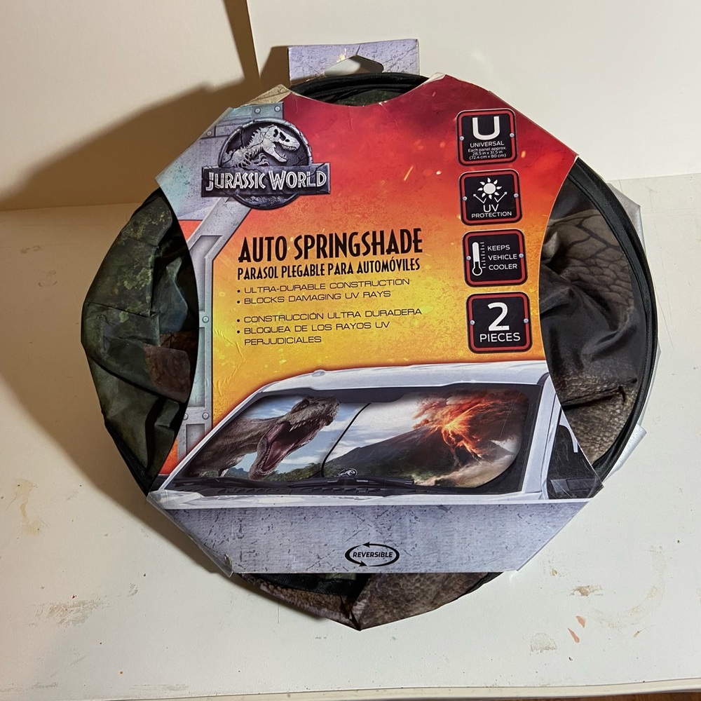NIB - Jurassic World windshield sun visors